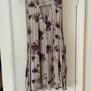Free People sleeveless flowy mini dress, medium